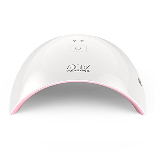 Abody Secador de Uñas 24W Lámpara LED UV Profesional Maquillaje Uñas con Temporizador para UV Gel / Gel de Constructor / LED Gel Luz Blanca Enchufe EU