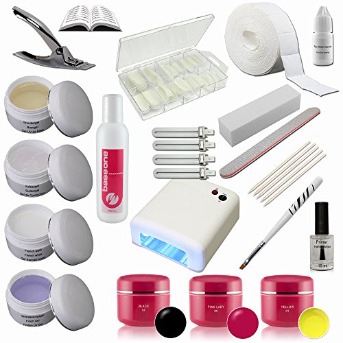 Starter Set Nail with Color Gel - UV Gel Kit - UV Lamp